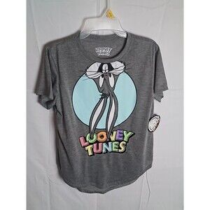LOONEY TUNES Bug's Bunny GREY JUNIORS LG. 11-13 T SHIRT NWT